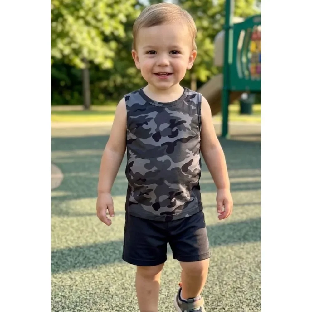 New Old Navy Moisture-Wicking Muscle Tank Top Toddler Boys Size 3T